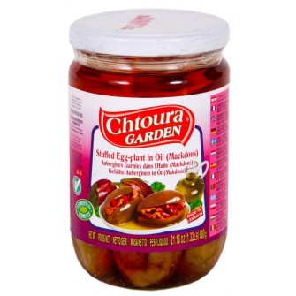 Chtoura Makdous (nakládaný baklažán s orechami v oliv.oleji) 0,6kg