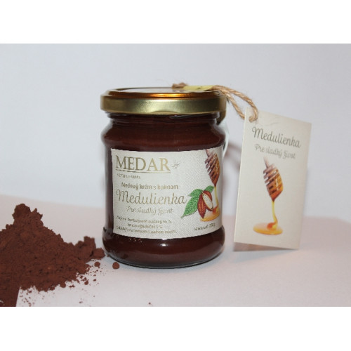 Obrázok Medar medový krém s kakaom 250g-Medar